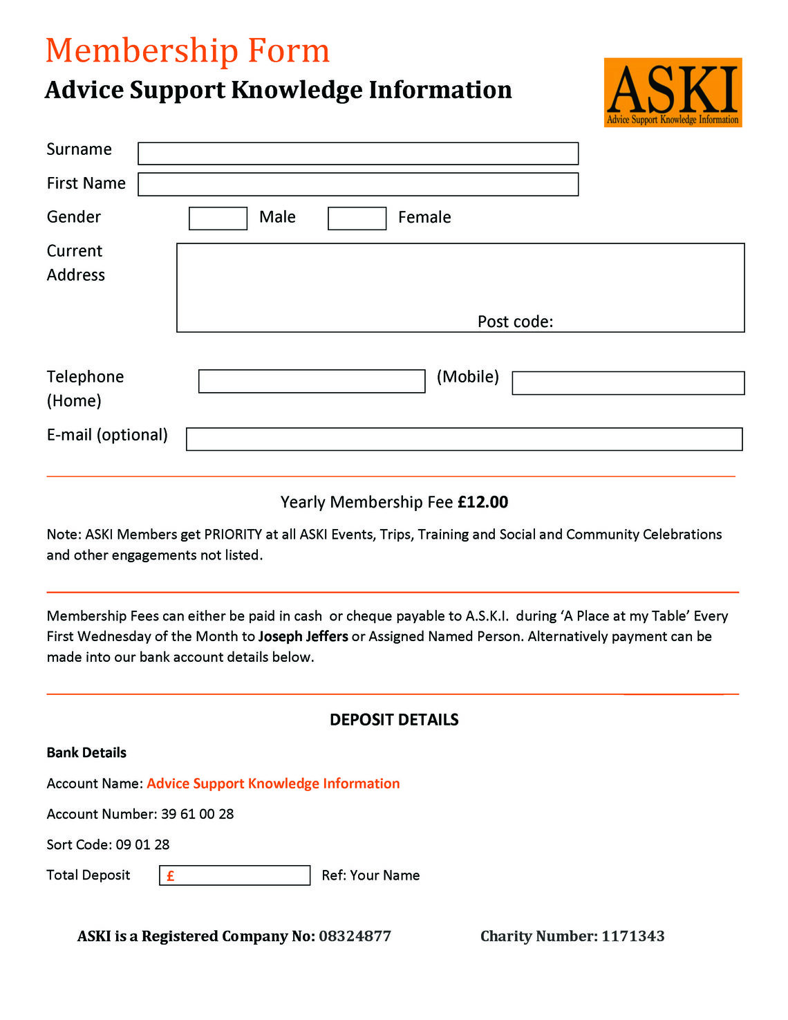 Membership Form